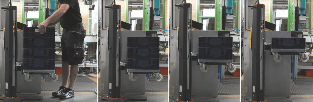 Im Automatikbetrieb übernimmt das KET-LIFT4BOX das Heben und Senken von Lasten vollautomatisch – eine enorme Erleichterung im Arbeitsalltag.